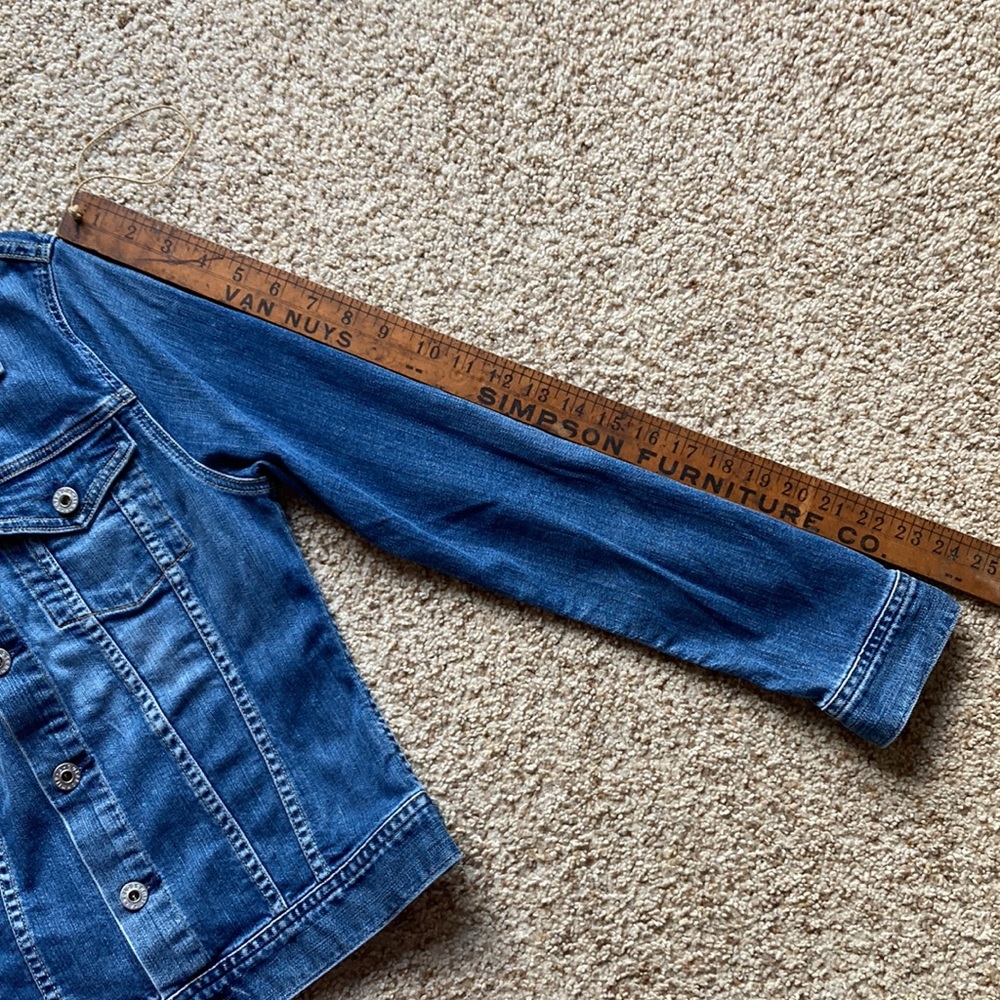 AG Adriano Goldschmied Light Blue Denim Jacket - Picture 12 of 14